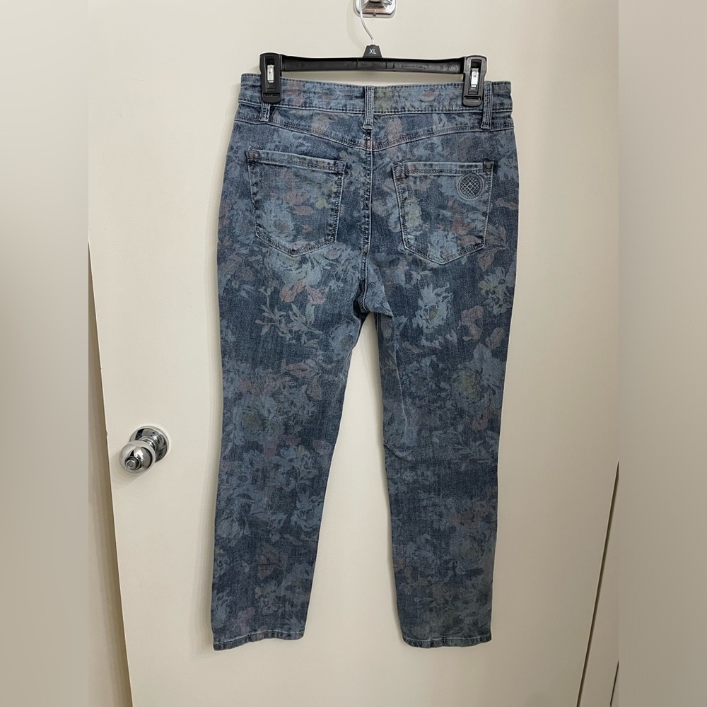 Laurie Felt Petite Floral Relaxed Straight Jeans Medium A4718210 - Picture 9 of 9